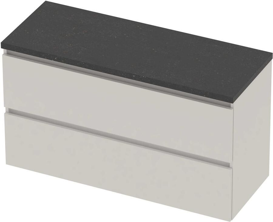 Basic-Line Deck 46 Badmeubelset Greeploos 120x46x66 cm D46BSCHW120 Ice White Blue Stone