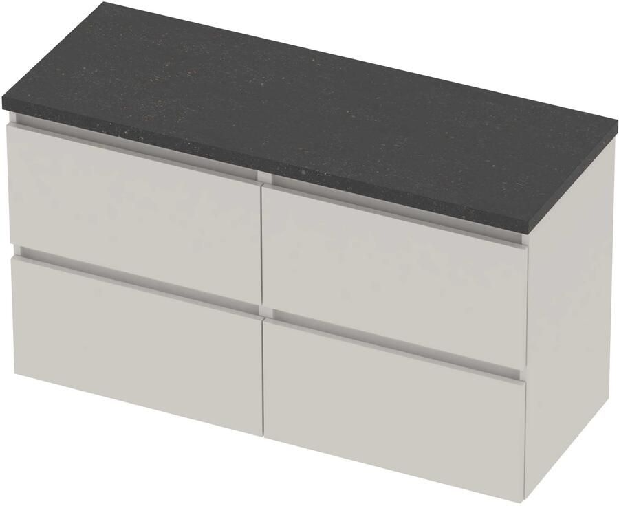Basic-Line Deck 46 Badmeubelset Greeploos 120x46x66 cm D46bschw2x60 Ice White Blue Stone