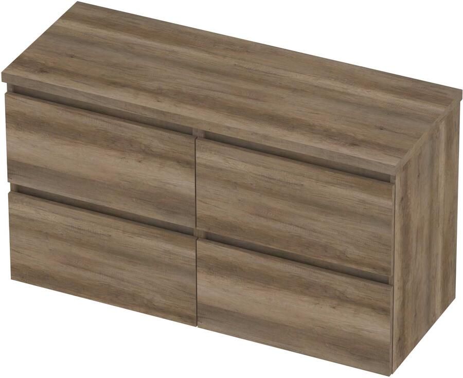Basic-Line Deck 46 Badmeubelset Greeploos 120x46x66 cm D46soc2x60 Scotch Oak