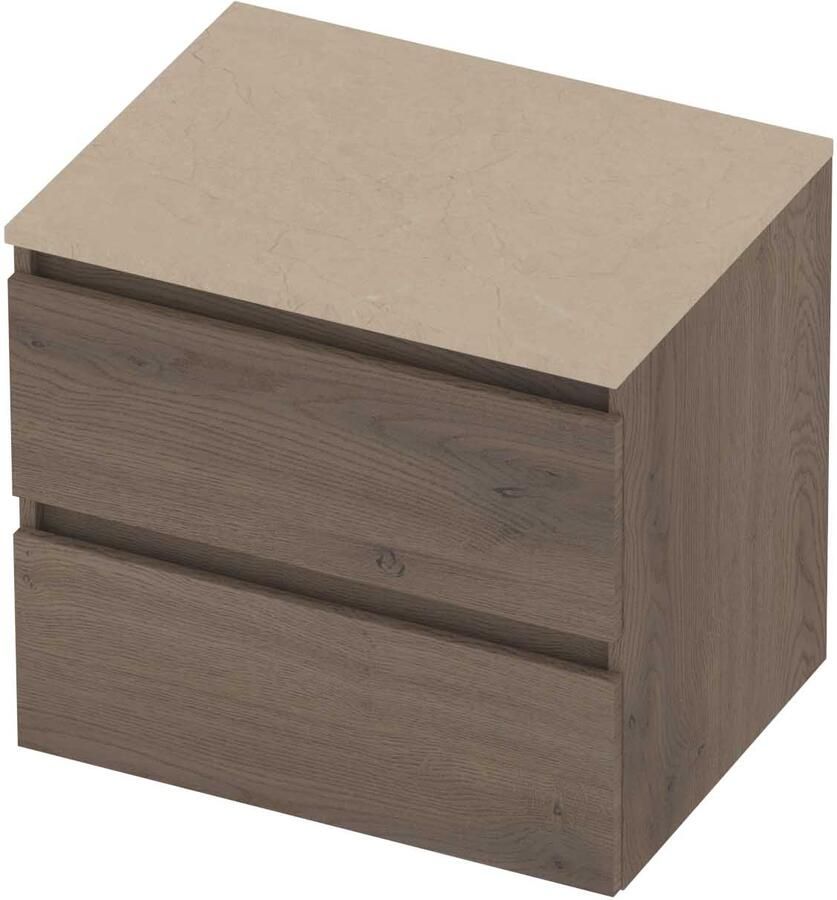 Basic-Line Deck 46 Badmeubelset Greeploos 60x46x58 cm Dusk Oak Sand Stone