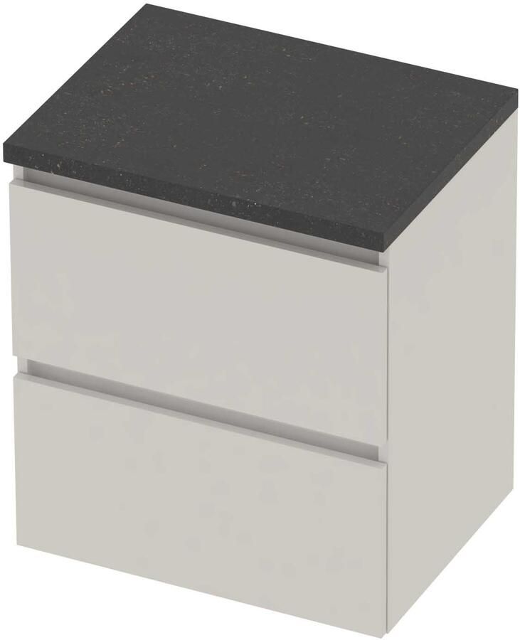 Basic-Line Deck 46 Badmeubelset Greeploos 60x46x66 cm Ice White Blue Stone