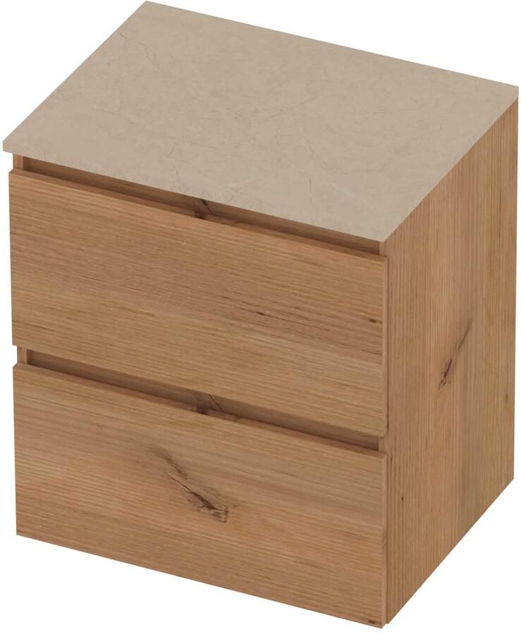 Basic-Line Deck 46 Badmeubelset Greeploos 60x46x66 cm Whisky Oak Sand Stone