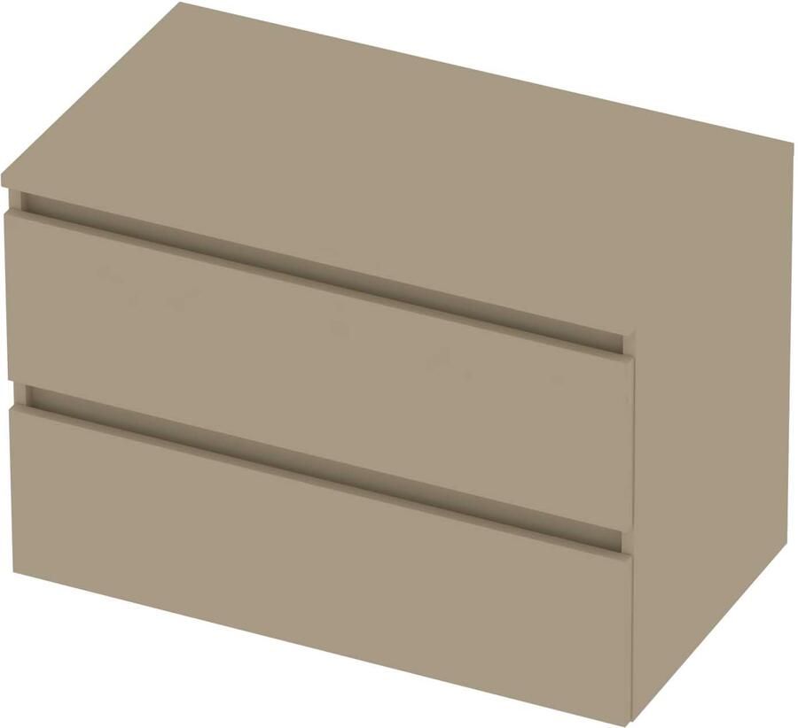 Basic-Line Deck 46 Badmeubelset Greeploos 80x46x58 cm Mat Beige