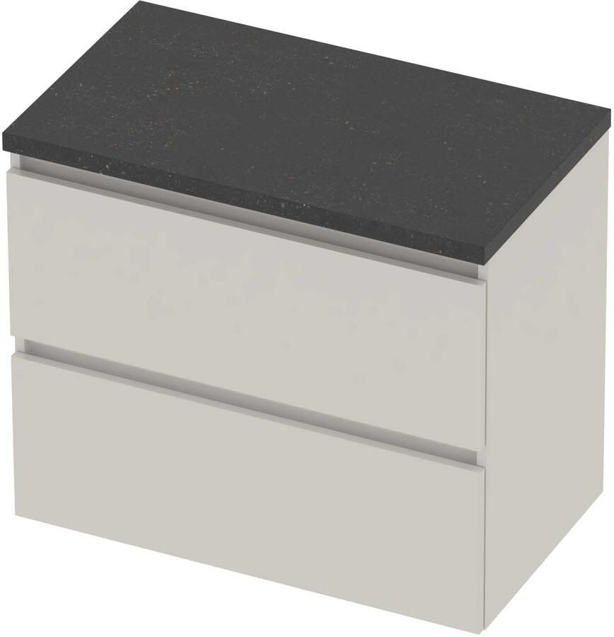 Basic-Line Deck 46 Badmeubelset Greeploos 80x46x66 cm Ice White Blue Stone