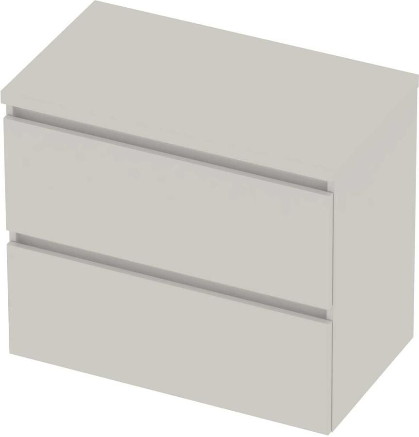 Basic-Line Deck 46 Badmeubelset Greeploos 80x46x66 cm Ice White