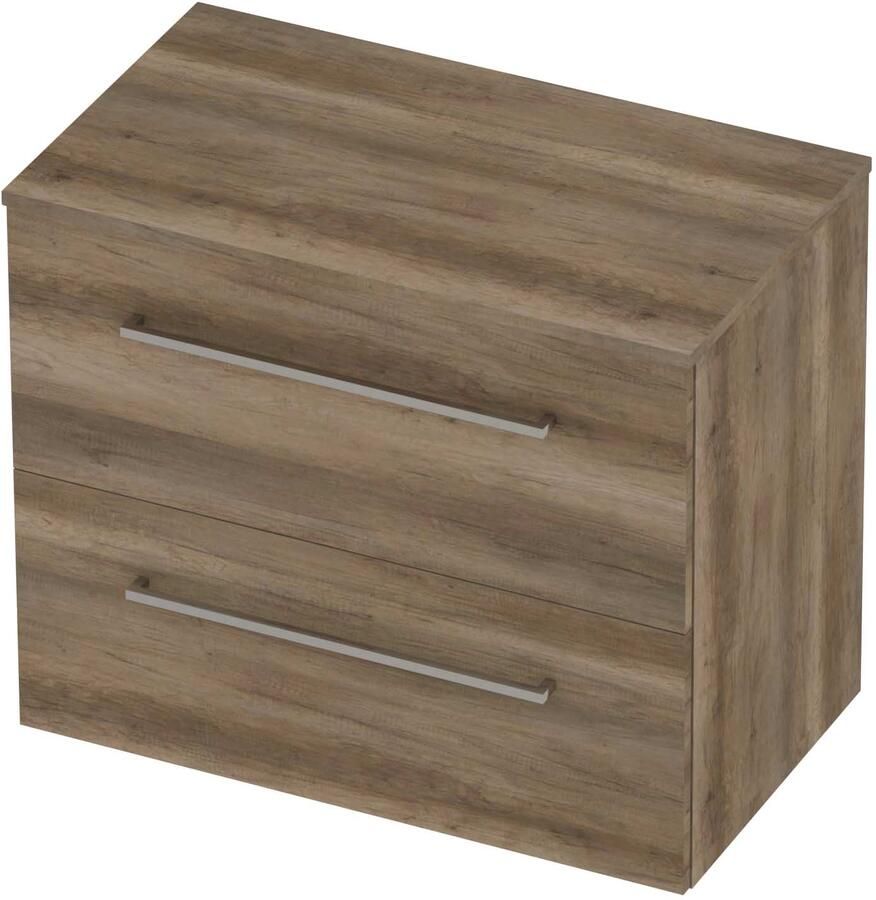 Basic-Line Deck 46 Badmeubelset Voor Grepen 80x46x66 cm Scotch Oak