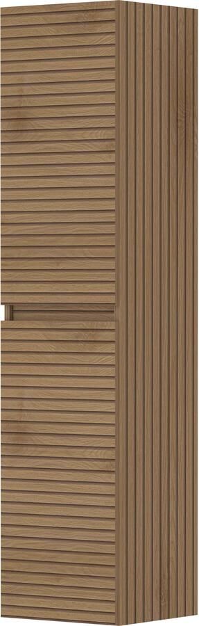 Basic-Line Hoge Kast 2 Deuren Greeploos 35x35x150 cm Lamello Oak