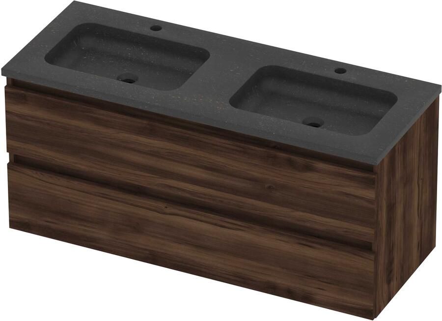 Basic-Line Rocky 46 Badmeubelset Hardsteen 120x46x54 cm R46BSEBA120D2 Barista Oak Blue Stone