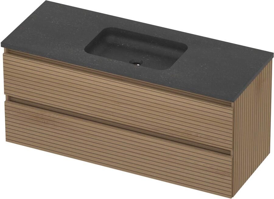 Basic-Line Rocky 46 Badmeubelset Hardsteen 120x46x54 cm R46BSELO1200 Lamello Oak Blue Stone