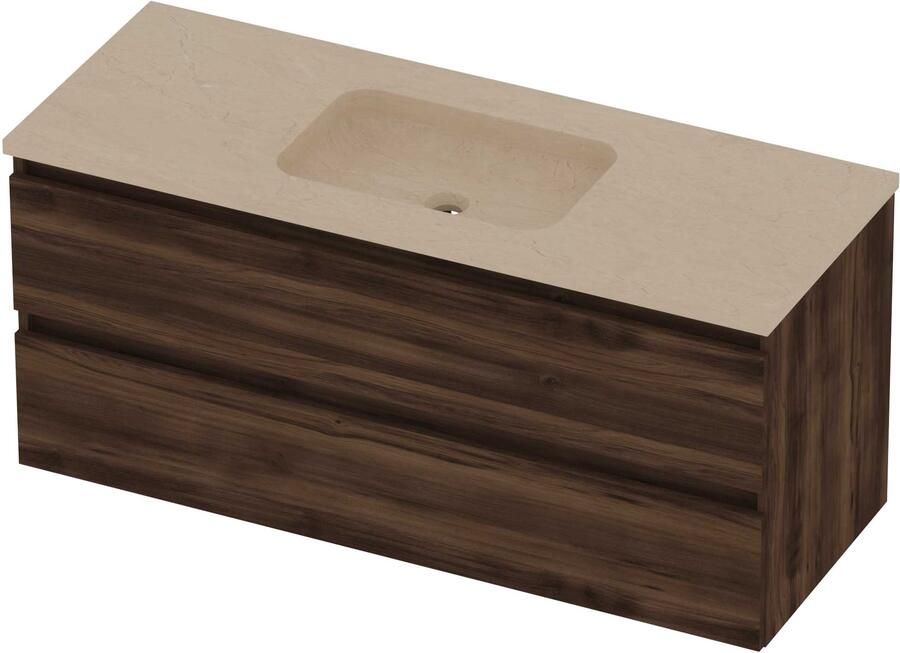 Basic-Line Rocky 46 Badmeubelset Hardsteen 120x46x54 cm R46SSEBA1200 Barista Oak Sand Stone