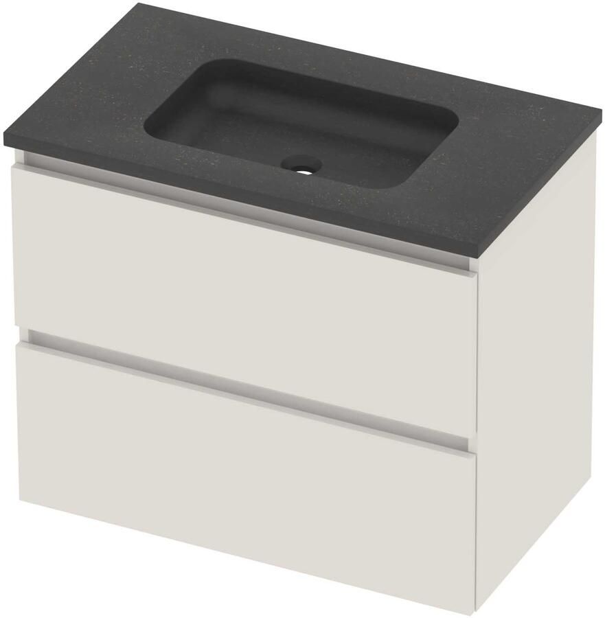 Basic-Line Rocky 46 Badmeubelset Hardsteen 80x46x62 cm Ice White Blue Stone