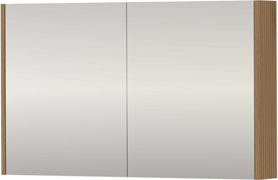 Basic-Line SPK Comfort Spiegelkast Dubbelzijdig 100x14x60 cm Lamello Oak