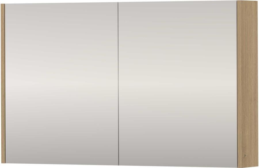 Basic-Line SPK Comfort Spiegelkast Dubbelzijdig 100x14x60 cm Pure Oak