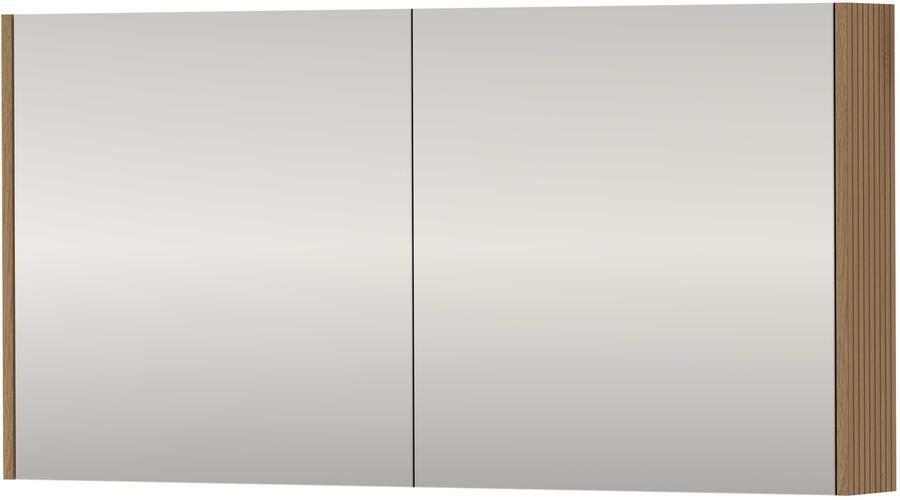 Basic-Line SPK Comfort Spiegelkast Dubbelzijdig 120x14x60 cm Lamello Oak