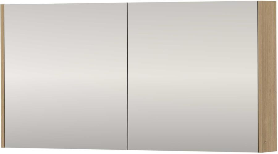 Basic-Line SPK Comfort Spiegelkast Dubbelzijdig 120x14x60 cm Pure Oak