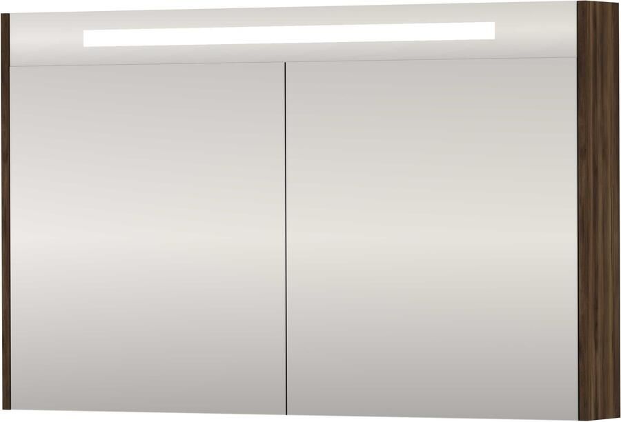 Basic-Line SPK Premium Spiegelkast LED 120x14x74 cm Barista Oak - Foto 1