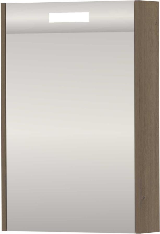 Basic-Line SPK Premium Spiegelkast LED 50x14x74 cm Dusk Oak