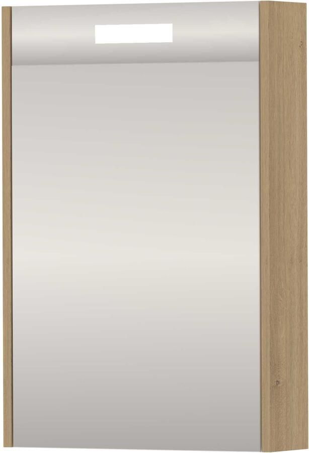 Basic-Line SPK Premium Spiegelkast LED 50x14x74 cm Pure Oak