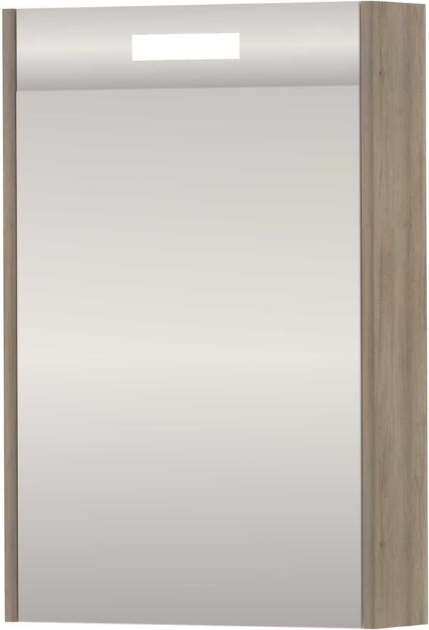 Basic-Line SPK Premium Spiegelkast LED 50x14x74 cm Scotch Oak