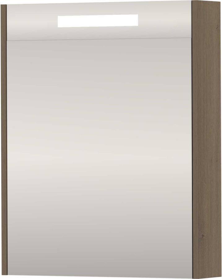 Basic-Line SPK Premium Spiegelkast LED 60x14x74 cm Dusk Oak