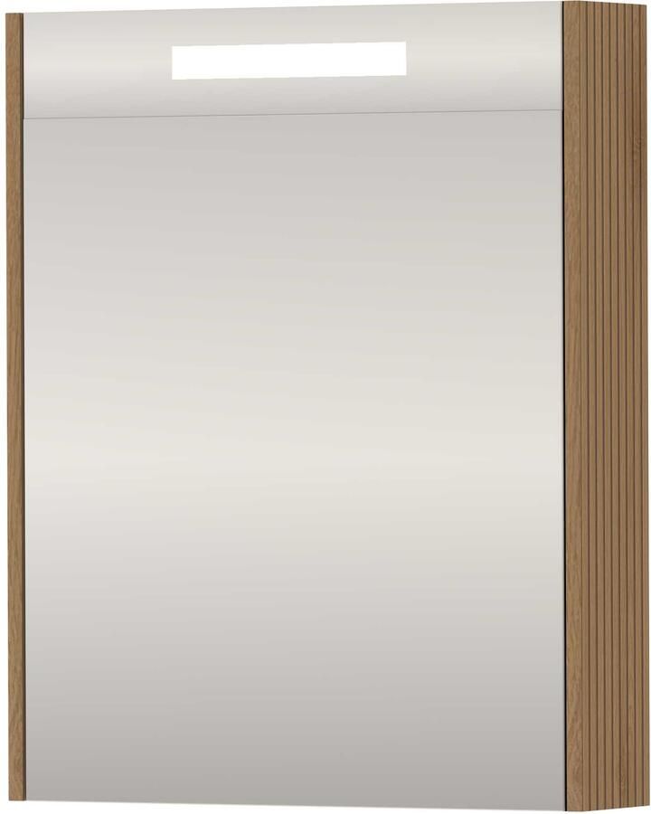 Basic-Line SPK Premium Spiegelkast LED 60x14x74 cm Lamello Oak