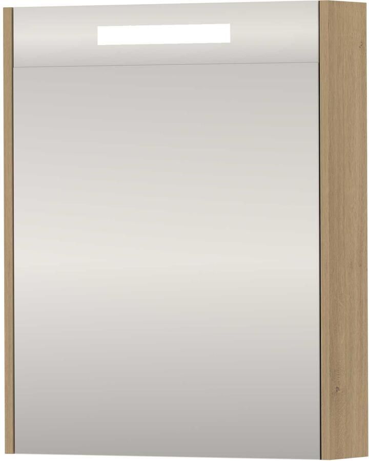 Basic-Line SPK Premium Spiegelkast LED 60x14x74 cm Pure Oak