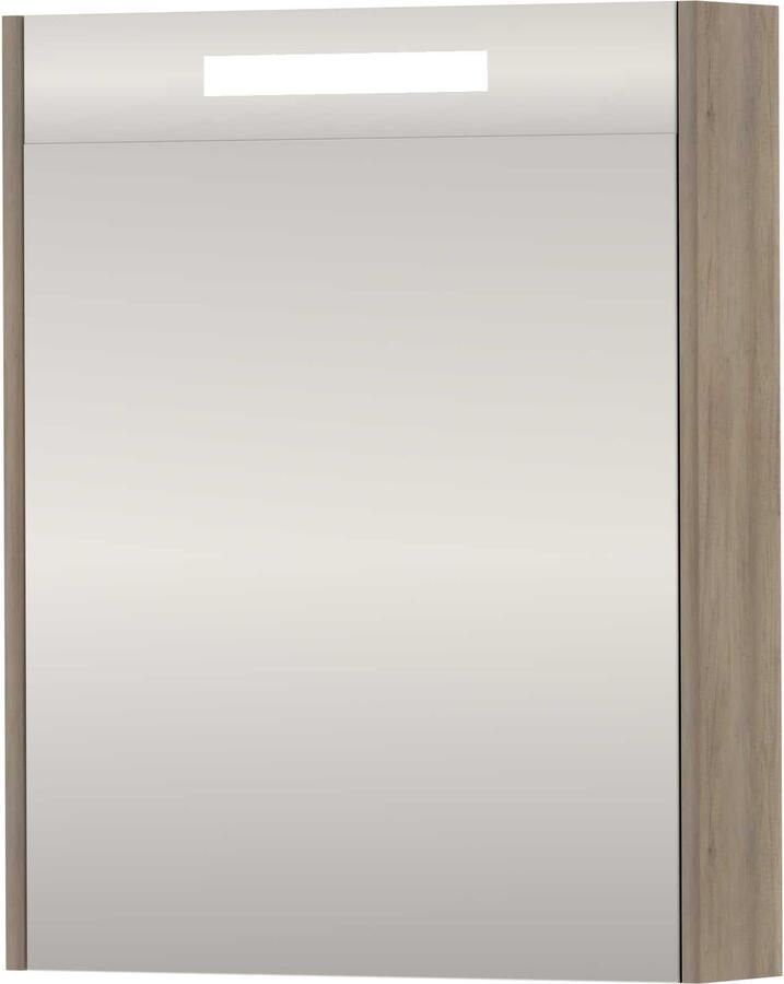 Basic-Line SPK Premium Spiegelkast LED 60x14x74 cm Scotch Oak