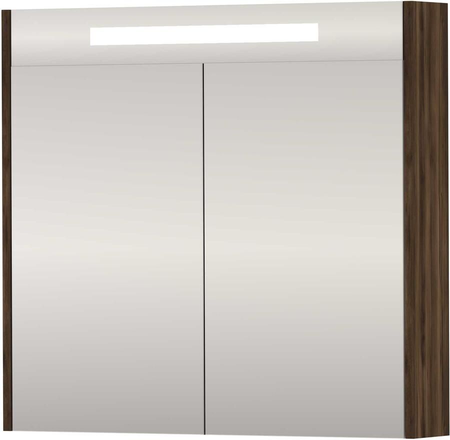 Basic-Line SPK Premium Spiegelkast LED 80x14x74 cm Barista Oak