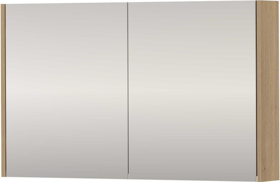 Basic-Line SPK Xcellent Spiegelkast Dubbelzijdig 100x14x60 cm Pure Oak