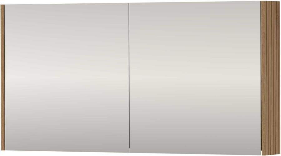 Basic-Line SPK Xcellent Spiegelkast Dubbelzijdig 120x14x60 cm Lamello Oak