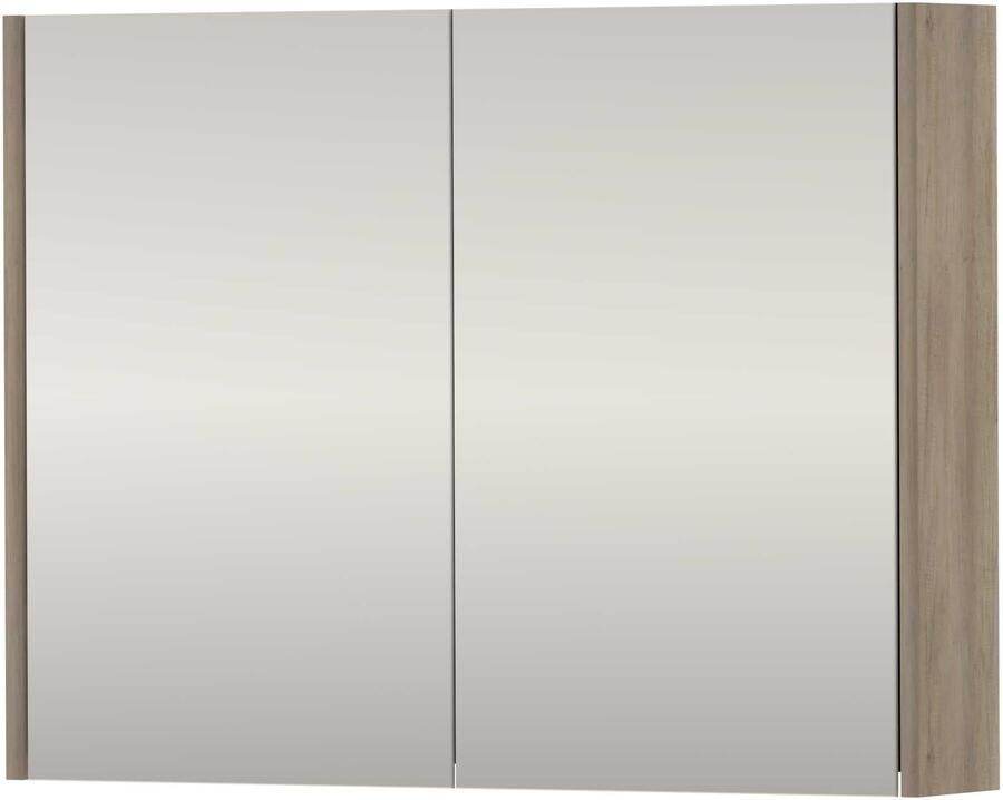 Basic-Line SPK Xcellent Spiegelkast Dubbelzijdig 80x14x60 cm Scotch Oak