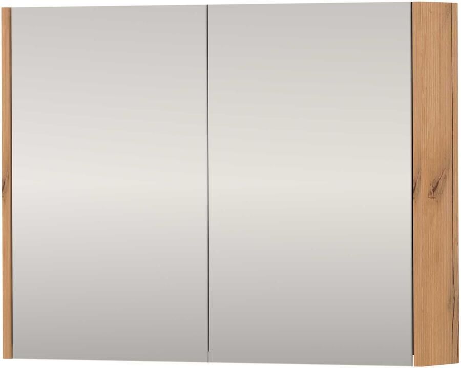 Basic-Line SPK Xcellent Spiegelkast Dubbelzijdig 80x14x60 cm Whisky Oak