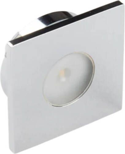 Bellezza Bagno Inbouwarmatuur LED vierkant plat model voor nisjes lichtbron chroom SD-2060-07