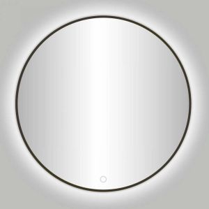 Best Design Moya Venetië spiegel 100cm met led-verlichting rond Gunmetal 4013050