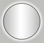 Best Design Moya Venetië spiegel 100cm met led-verlichting rond Gunmetal 4013050 - Thumbnail 1