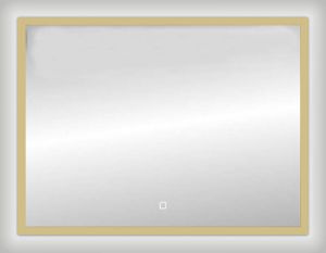 Best Design Badkamerspiegel Nancy Isola LED Verlichting 100x80 cm Mat Goud
