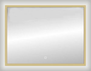 Best Design Badkamerspiegel Nancy Isola LED Verlichting 120x80 cm Mat Goud