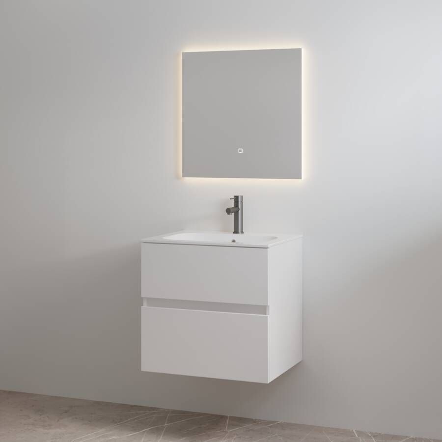 Best Design Badmeubelset met Kraangat Splash 60 cm Glans Wit