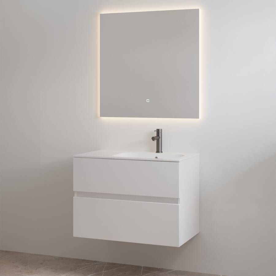Best Design Badmeubelset met Kraangat Splash 80 cm Glans Wit