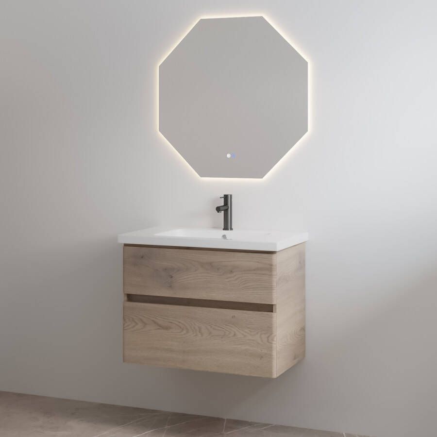Best Design Badmeubelset Quick 100 cm Hout + Glans Wit Blad