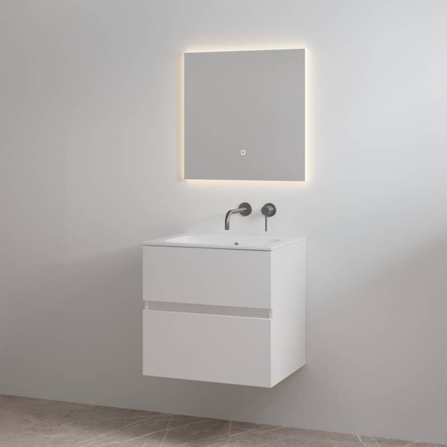 Best Design Badmeubelset zonder Kraangat Splash 60 cm Glans Wit