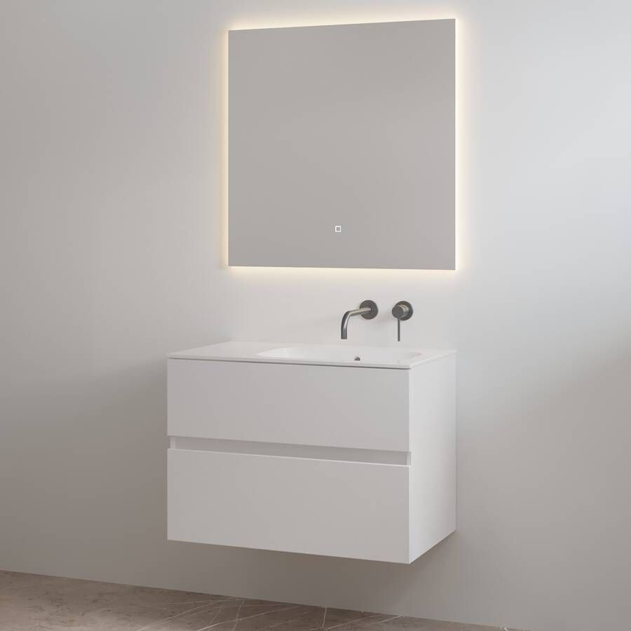 Best Design Badmeubelset zonder Kraangat Splash 80 cm Glans Wit