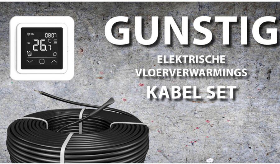 Best Design Best-Design "Gunstig" Vloerverwarmings Kabel Set 58 8 mtr 1000 Watt