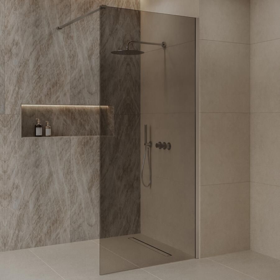Best Design Inloopdouche Best-Design Dalis 90x200 cm Ore Mocha