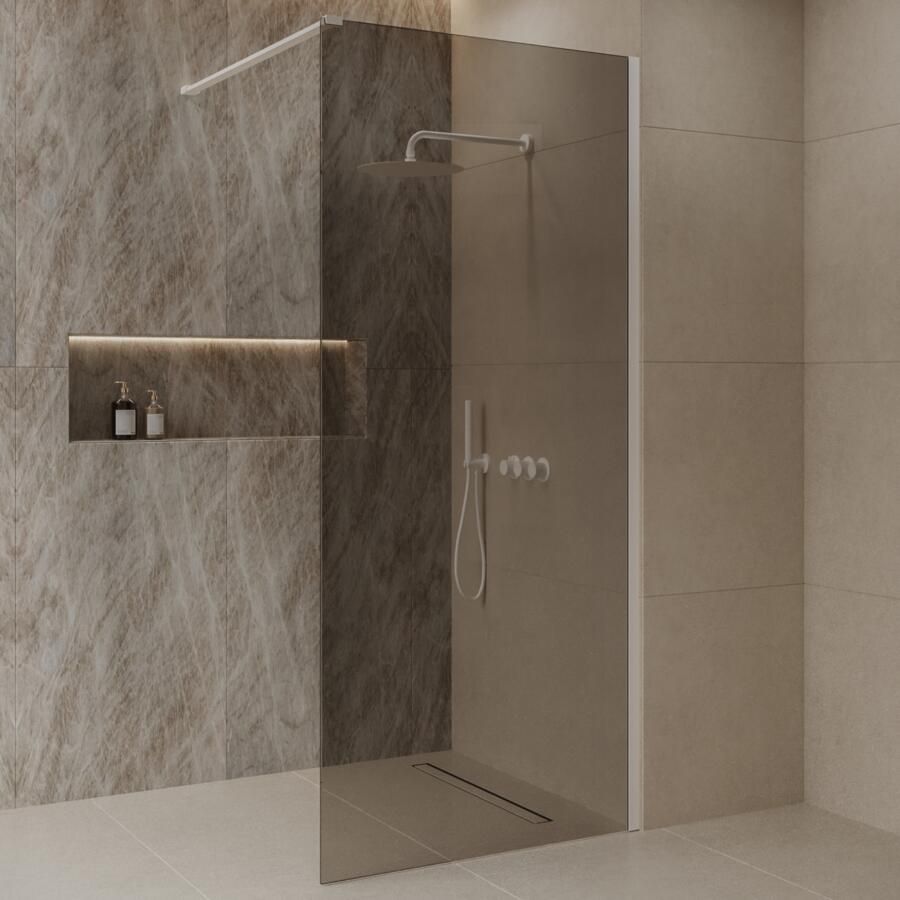 Best Design Inloopdouche Best-Design Dalis 80x200 cm White Mocha