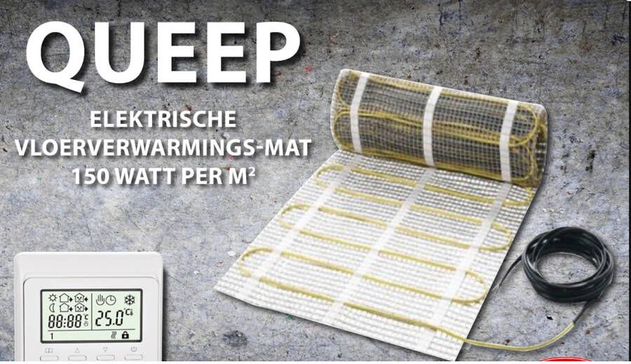 best design Best-Design "Queep" Elektrische Vloerverwarmings-Mat 0.5 m2