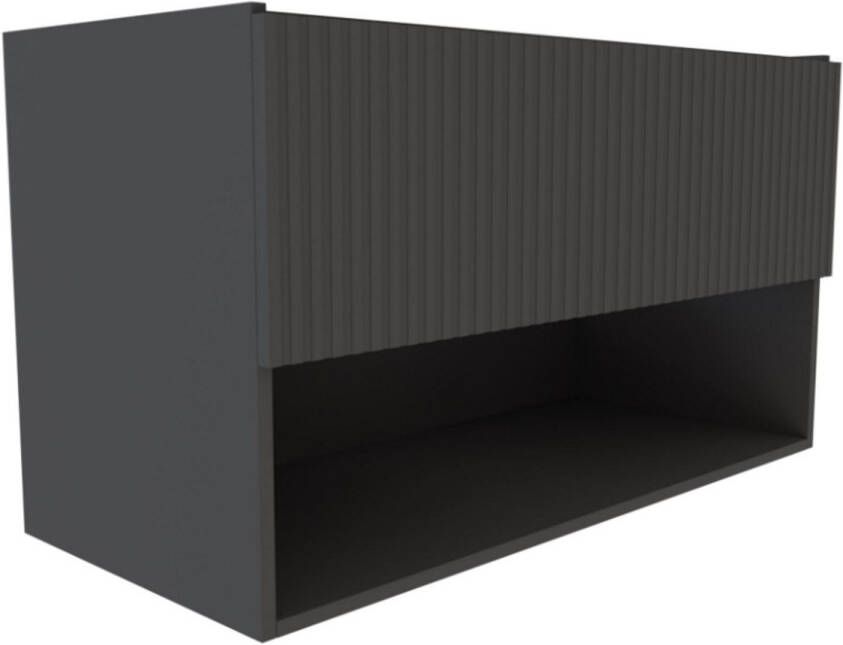 Best design Best-Design "Rigatti-100-Black-Greeploos" Meubel Onderkast 100 cm