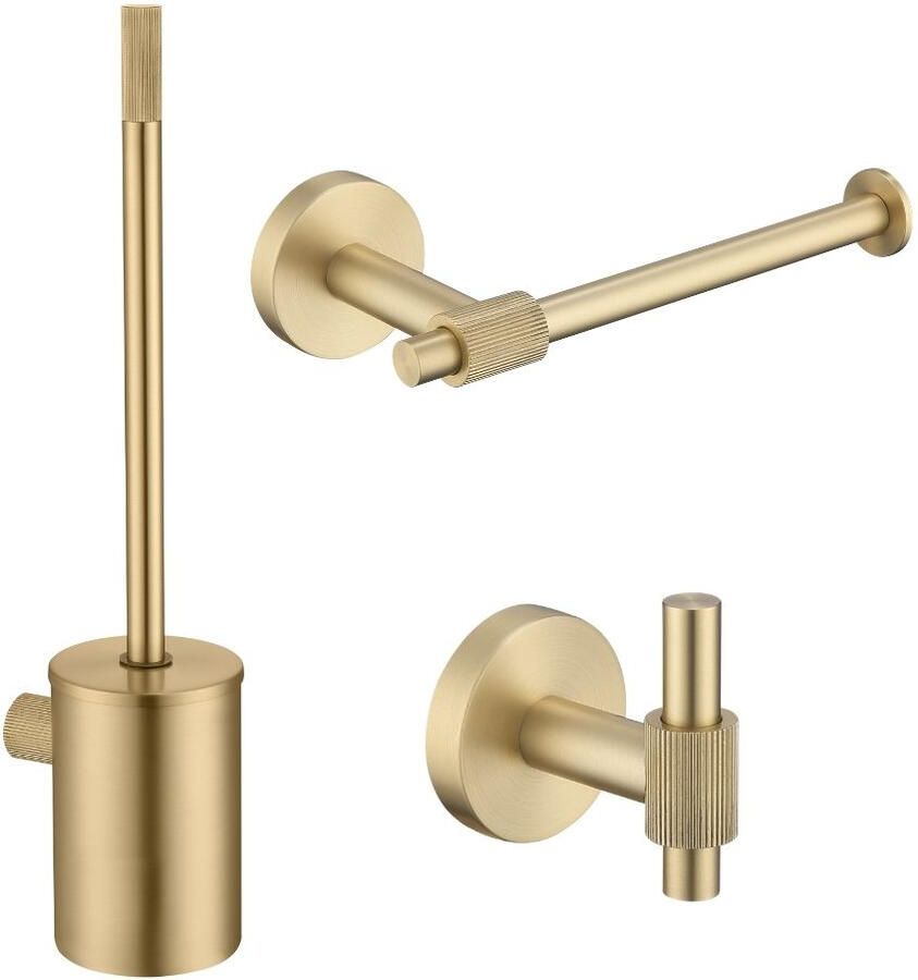 Best Design Toilet Accessoires Set Best-Design Nancy Mat Goud