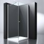 Douche Concurrent Douchecabine Erico Vierkant Draaideur 100x100x200cm Antikalk Helder Glas Chroom Profiel 6mm Veiligheidsglas Easy Clean - Thumbnail 1