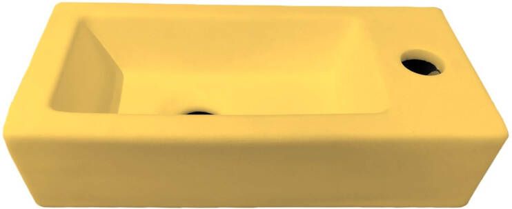 Best Design farnetta fontein rechts 37 x 18 x 9 cm mat-geel mat 4016820